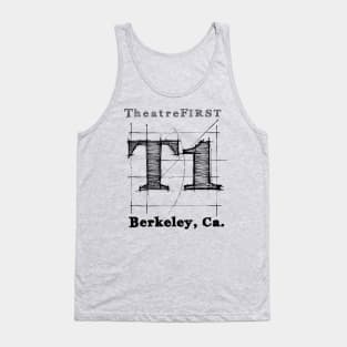 T1 Black Logo - Drawing Board Tank Top